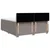 Vidaxl Box spring postelja z vzmetnico taupe 200x200 cm blago