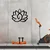 Wallity Zidna dekoracija Lotus-M114, 50x57 cm, 1.2 mm, Crna