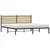 Vidaxl Kovinski posteljni okvir brez vzmetnice sonoma hrast 183x213 cm