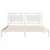 vidaXL vidaXL Daljši posteljni okvir brez vzmetnice bel 200x220 cm trden les, (21369022)