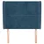 Vidaxl Vzglavje z ušesi temno modra 103x23x118/128 cm žamet