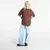 Majice New Era Pinstripe Os Tee UNISEX Brown L