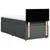 vidaXL vidaXL Box spring postelja z vzmetnico temno siva 100x200 cm blago, (21291006)