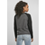 Womens contrasting raglan long sleeves charcoal/black