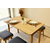 HANAH HOME Vina Mini 06 1053 Oak Anthracite set : sto, stolice i klupa