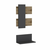HANAH HOME Polica Belita Oak Anthracite