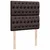 Vidaxl Box spring postelja z vzmetnico temno rjava 90x200 cm blago