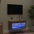 Set TV komoda s LED svjetlima Umjetnički hrast 60 x 30 x 30 cm