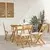 Vanjske bistro stolice 4 pcs Krem bijela 40 x 53 x 80 cm