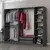 Hanah home Ormar Kale 225x190x52cm Crni