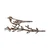 Aberto Design Dekorativna figura Bird On The Branch 05, 50x20 cm, 1.5 mm