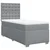 vidaXL Box spring postelja z vzmetnico svetlo siva 90x200 cm blago