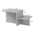 HANAH HOME Sto za dnevnu sobu Harmony Walnut