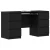 Stol s ladicama Crni hrast 140 x 50 x 76 cm Konstruirano drvo