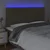 Vidaxl vidaXL Vzglavje postelje z LED osvetlitvijo, sivo-rjavo, 200 x 5 x 118/128 cm, blago