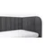 MID.YOU OBLAZINJENA POSTELJA 90 cm x 200 cm , les, tekstil, leseni material temno siva