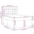 Vidaxl Box spring postelja z vzmetnico krem 140x190 cm blago