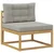 Set vanjskih sofa Bijela 357 x 198,5 x 73 cm Poliester