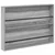 Polica za časopise s policom 2 pcs Siva Sonoma 100 x 12 x 70 cm