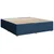 Vidaxl Box spring postelja z vzmetnico modra 180x200 cm blago