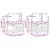 Set vanjskih sofa 4 pcs Bijela i bež 187,5 x 128,5 x 73 cm