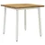 vidaXL 70 x 70 x 75 cm Masiven les akacije Bela Kvadrat