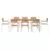 Vanjski set za objedovanje 9 pcs Smeđa Čvrsto teak drvo