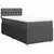 VIDAXL Box spring postelja z vzmetnico temno siva 90x200 cm blago