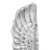 Skulptura Krila 2 pcs Srebrno 31 x 5 x 91 cm Aluminij