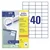 ETIKETE ILK  52,5X29,7MM PK100L ZWECKFORM 3651