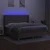 Vidaxl Box spring postelja z vzmetnico LED taupe 160x200 cm blago