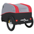 vidaXL Teretna prikolica za bicikl crno-crvena 45 kg željezna