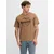 JJ Rebel by Jack & Jones majica Matheo za muškarce, braon, XXL