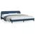 Vidaxl Posteljni okvir Dover moder 200x200 cm blago
