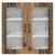 Vidaxl Stenski stekleni omarica LUCCA Star les 80 x 31 x 80 cm