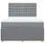 Vidaxl Box spring postelja z vzmetnico svetlo siva 140x200 cm blago
