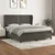 Vidaxl Box spring postelja z vzmetnico temno siva 180x200 cm žamet