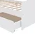 Vidaxl Posteljni okvir s predali bela trdna borovina 90x200 cm