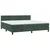 Vidaxl Box spring postelja z vzmetnico temno zelena 200x200 cm žamet
