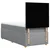 Box spring postelja z vzmetnico svetlo siva 80x200 cm blago