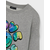 NAME IT Sweater majica SMILE, siva melange