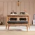 Hanah Home Trpezarijska klupa Vina Bench 110x48x40cm Bež-Antracit
