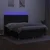Vidaxl Box spring postelja z vzmetnico LED črna 160x200 cm blago