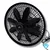 Carcommerce Avtomobilski ventilator 12V s sponko za vžigalnik, velik