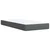 Vidaxl Box spring postelja z vzmetnico temno siva 80x200 cm blago