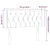 LED uzglavlje crno 103x16x78/88 cm od tkanine