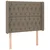 Vidaxl Box spring postelja z vzmetnico LED taupe 90x200 cm blago