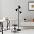 Opviq Podna lampa 13785, 37 x 37 x 162 cm, 3 x E14, 250 cm Kabl, Crna