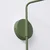 Sollux SL.1700 - Zidna lampa NOX 1xE14/10W/230V zelena