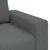 Vidaxl Dvosed temno siv 180x77x82 cm blago